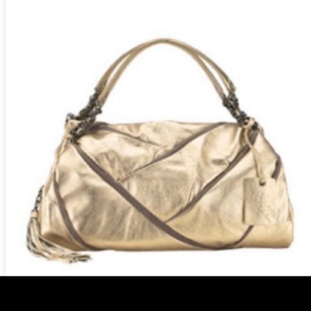 🎉HP🎉 Maria Sharapova for Cole Haan metallic gold satchel